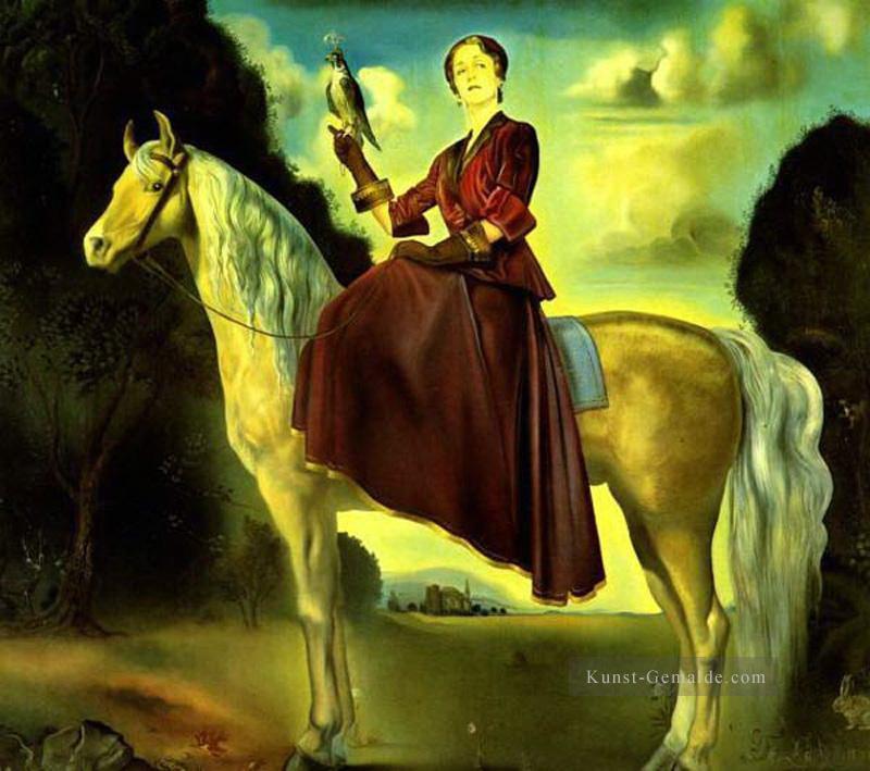 Equestrian Fantasy Portrait von Lady Dunn Salvador Dali Ölgemälde
